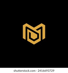Letra abstracta M logotipo. Signo moderno de la idea del logotipo M. Icono de vector de emblema universal.	
