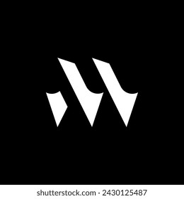 Abstract letter M logotype. Modern logo idea sign. Universal emblem vector icon.