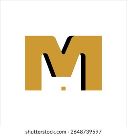 Letra abstrata M logótipo. Sinal de ideia de logotipo moderno. Ícone de vetor de emblema universal