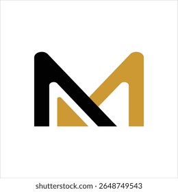 Letra abstrata M logótipo. Sinal de ideia de logotipo moderno. Ícone de vetor de emblema universal
