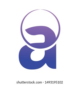 Abstract letter mark logo design