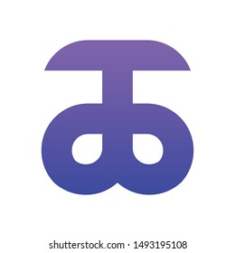 Abstract letter mark logo design