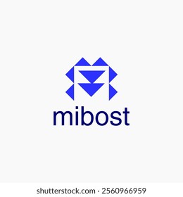 Abstract Letter MB Icon, M, B logo for brand