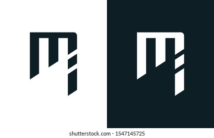 Abstract letter MI logo.It will be suitable for new brand or rebrand.