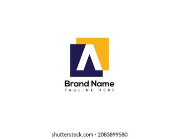 Abstract A letter modern initial lettermarks logo design	