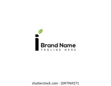 Resumen de la letra diseño moderno de marcas de papel iniciales