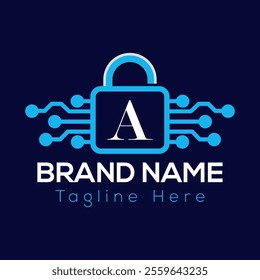 Abstract A letter modern initial lettermarks logo design	