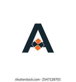 Abstract Ein Buchstabe modernes anfängliches Logo-Design
