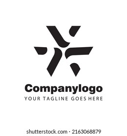 abstract letter A monogram logo design template