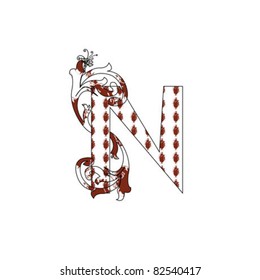 abstract letter N