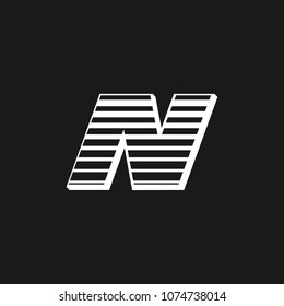 Abstract Letter N Logo