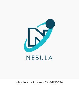 Abstract letter N logo design template. Modern, dynamic, unique icon, element for your graphic