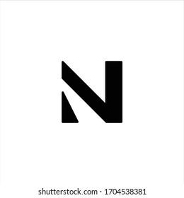 abstrakter Brief im Logo-Design. Logo-Design