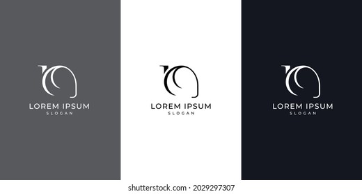 Abstract letter N logo design, luxury style letter logo, text N icon design