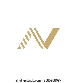 Abstract letter N logo design template
