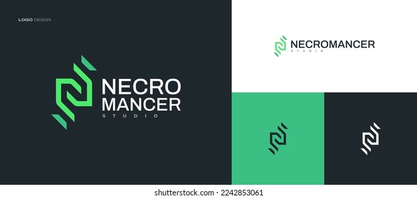 Abstract Letter N Logo Design Template. N Logo or Icon for Business and Technology Brand Identity