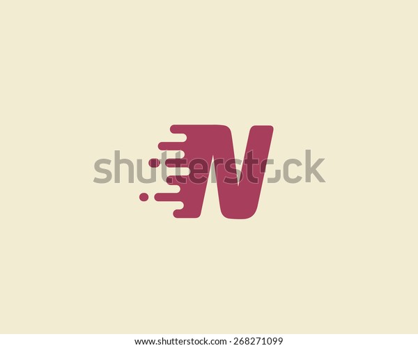 Abstract letter N logo design template.  Dynamic\
vector unusual font. Universal fast speed fire moving water quick\
energy drop icon.
