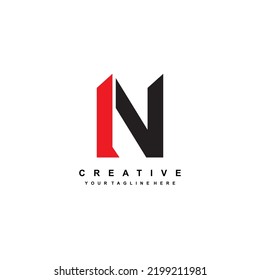 Abstract Letter N Logo. Letter N Logo Template Design. Letter N Icon. Suitable For Company Logos, Business Logos, Sports Logos, Technology, Product Marketing, Etc.