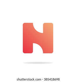 Abstract letter N logo template. N logo. Letter N icon. Letter N on the white background. Business logo template. Vector. Minimal logo. Monogram. Flat logo