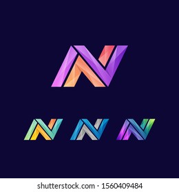 Abstract Letter N Logo Vector Template