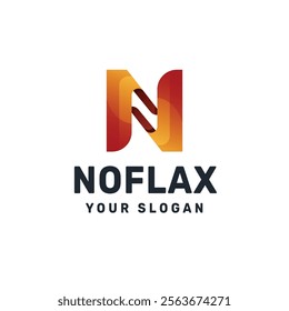 Abstract Letter N Logo Vector Icon Illustration