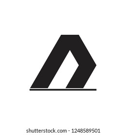 abstract letter n simple geometric logo 
