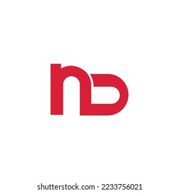 abstract letter ND logo design vector