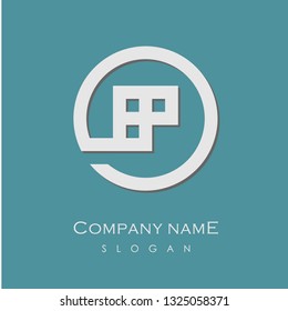 abstract letter O A B D E G P real estate vector logo