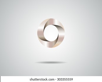 Abstract letter O logo