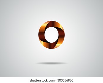 Abstract letter O logo