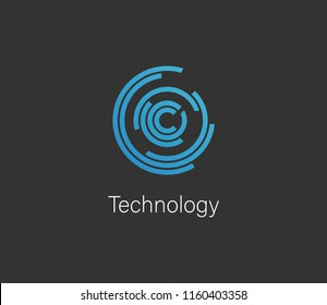 Abstract letter O logo design template. Colorful creative sign. Universal vector icon.