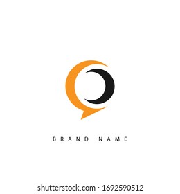 Abstract letter O logo design template. Colorful spiral creative sign. Universal vector icon.