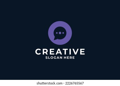 Abstract letter O logo design combine with creative concept.