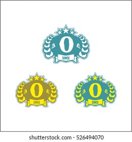 Abstract letter O logo design template with Ears of Wheat,Rice,Vector Illustration