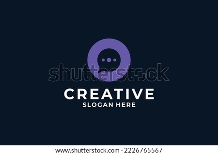 Abstract letter O logo design combine with creative concept.