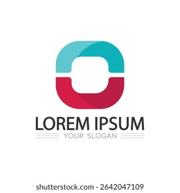 Abstract Letter O Logo with Geometric Circular Pattern for Innovative Brand Identity Design