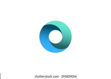 Abstract letter O logo, icon design template. Corporate, identity, company, brand, branding, logotype. Clean, modern and elegant style