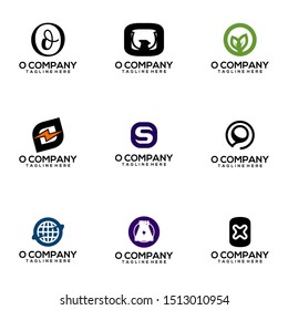 Abstract Letter O Logo Template Vector. Alphabet Logo Concept