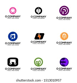 Abstract Letter O Logo Template Vector. Alphabet Logo Concept