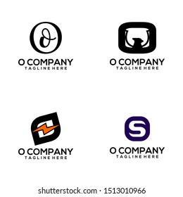 Abstract Letter O Logo Template Vector. Alphabet Logo Concept