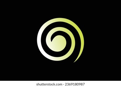Abstract letter o twist trendy vector logo design