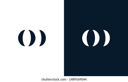Abstract letter OD logo. This logo icon incorporate with abstract shape in the creative way.