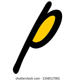 Abstract letter P icon