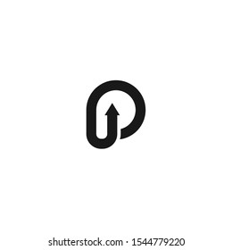 Abstract letter P logo design inspiration, icon, template