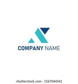 Abstract letter A and P logo design concept
