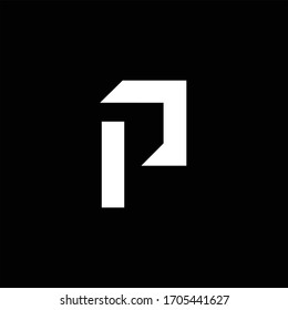 abstract letter p logo design. logotype design
