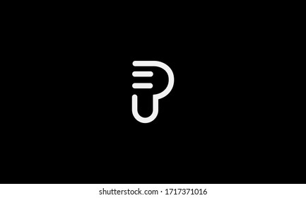 Abstract letter P logo design. Creative,Premium Minimal emblem design template. Graphic Alphabet Symbol for Corporate Business Identity. 
