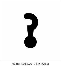 Abstract letter P logo design with question mark concept.