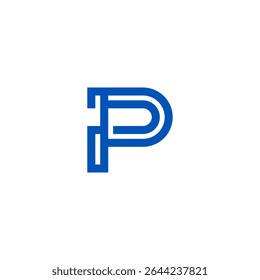 Abstract Letter P Logo Design Vector Graphic Symbol Icon