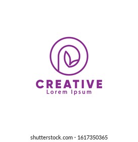 Abstract letter P logo icon  for corporate identity.